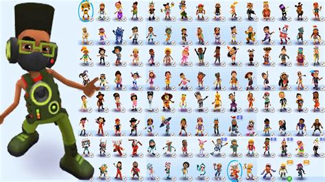 subway surfer all skins.